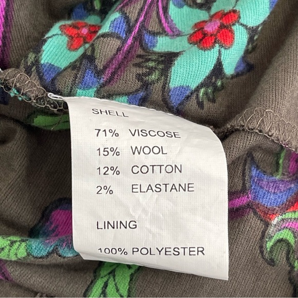 ANTHROPOLOGIE RITU KUMAR Floral Boho Dress Woman’s 3 (Medium) Elbow Sleeve - Picture 10 of 10